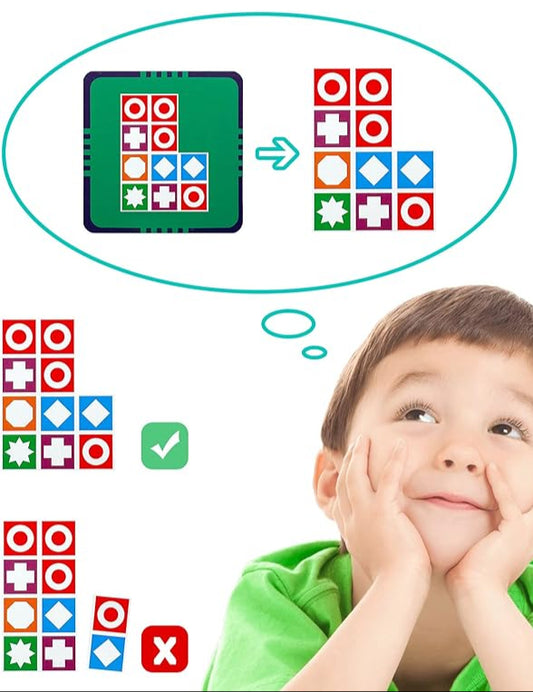 Fa logikai kocka játék 🧩🪵