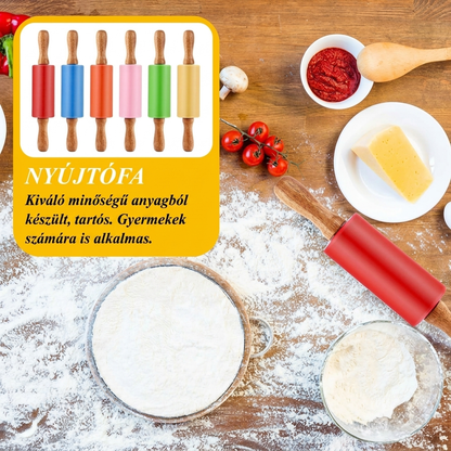BaBo gyerek sodrófa szett 6 darab piros, kék, narancs, rózsaszín, zöld és sárga színben