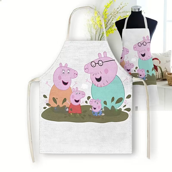 Peppa Malac Hivatalos Gyerekkötény – Prémium Vászon Főzőkötény Kis Szakácsoknak