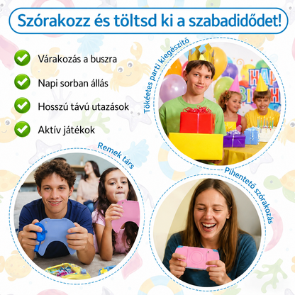 Vízi ügyességi játék gyerekeknek utazáshoz, sorban álláshoz és zsúrajándéknak – testvérek együtt játszanak vele